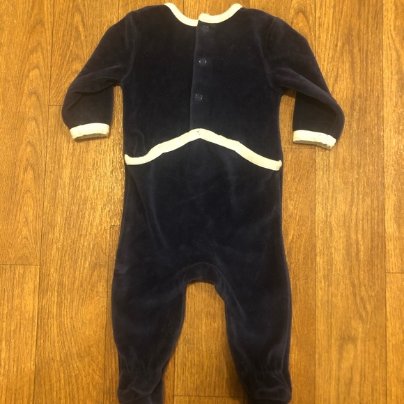 Velour Footie and Bonnet Set - Picture 5 of 7